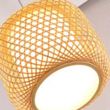 Chinese Rattan Bamboo Lantern Pendant Light